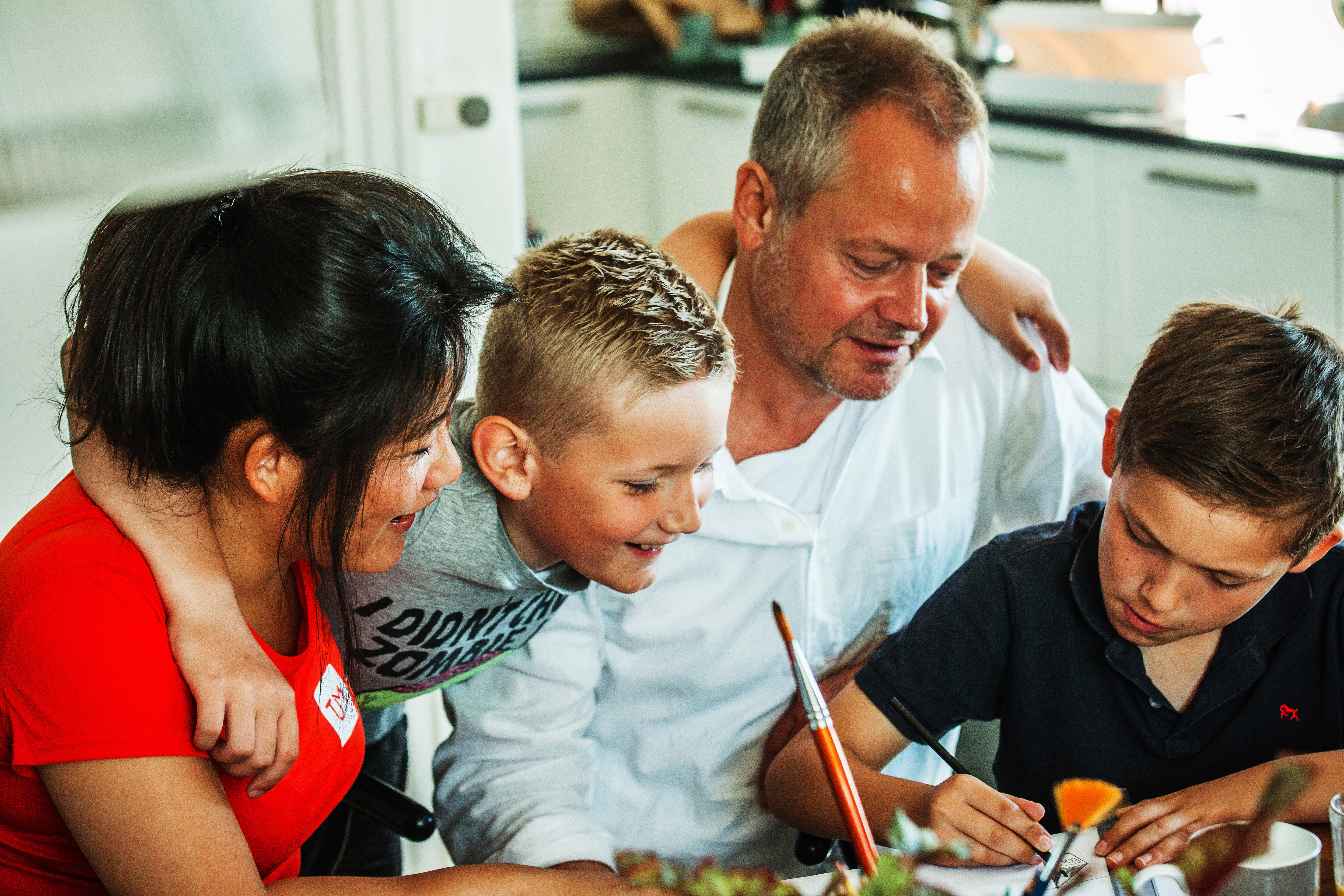 familie der hygger sig og har forsikringer gennem LFS